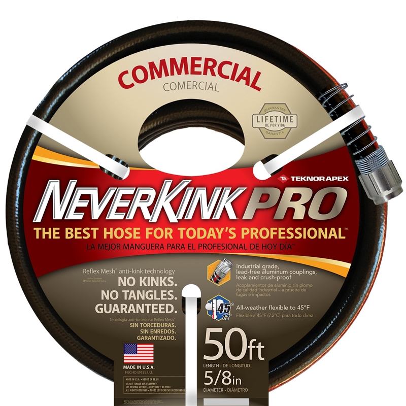 Neverkink Pro 8884 050 mercial Garden Hose 5 8 in ID 50 ft L