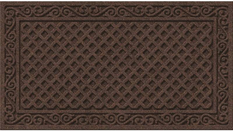 Apache Textures Walnut 18 In. x 30 In. Carpet/Recycled Rubber Door