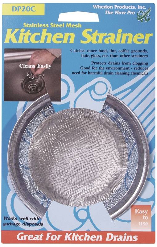 Whedon Dp20c Sink Strainer With Chrome Ring Stainless Steel