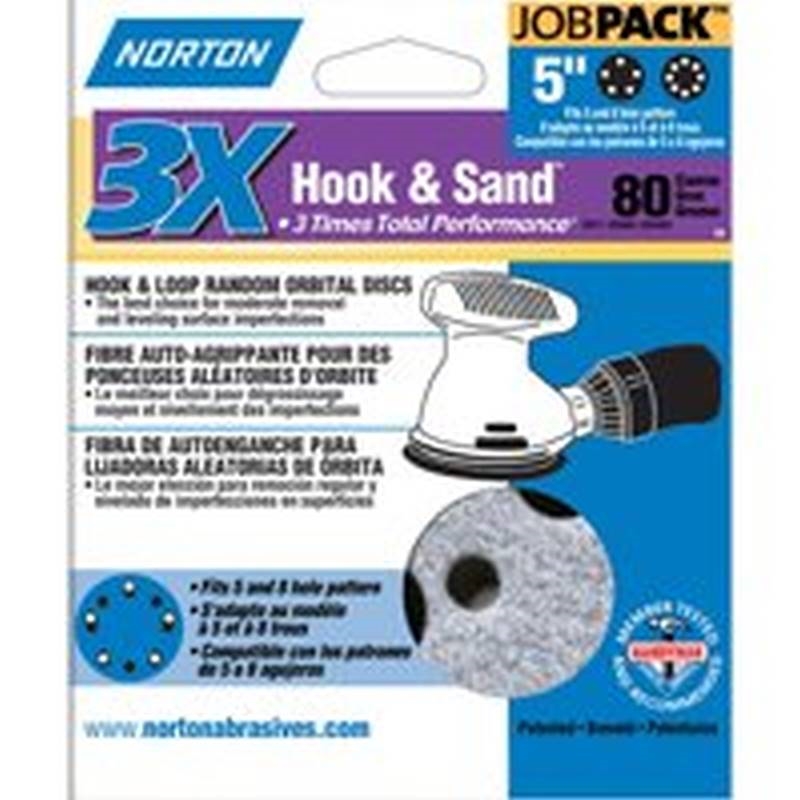 49224 Norton Hook And Loop Sanding Disc 5 In Norton Co 60 Grit 5 in