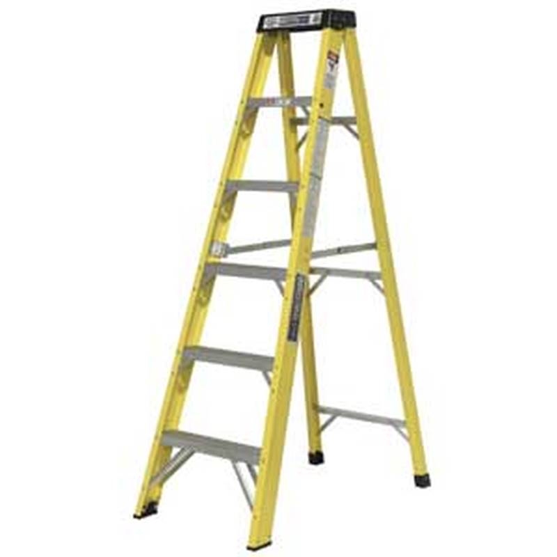 Louisville ladder FC1000 Series Rhino 375 Fiberglass Combination  Step-To-Straight Ladders - FC1208 - SEPTLS443FC1208 