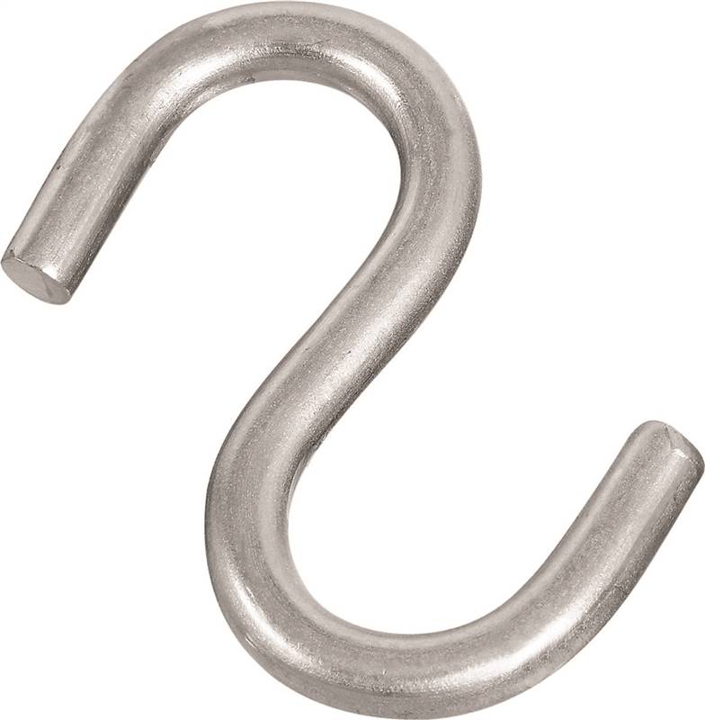 National Hardware N233-536 S-Hook, 55 lb Working Load, 0.18 in Dia