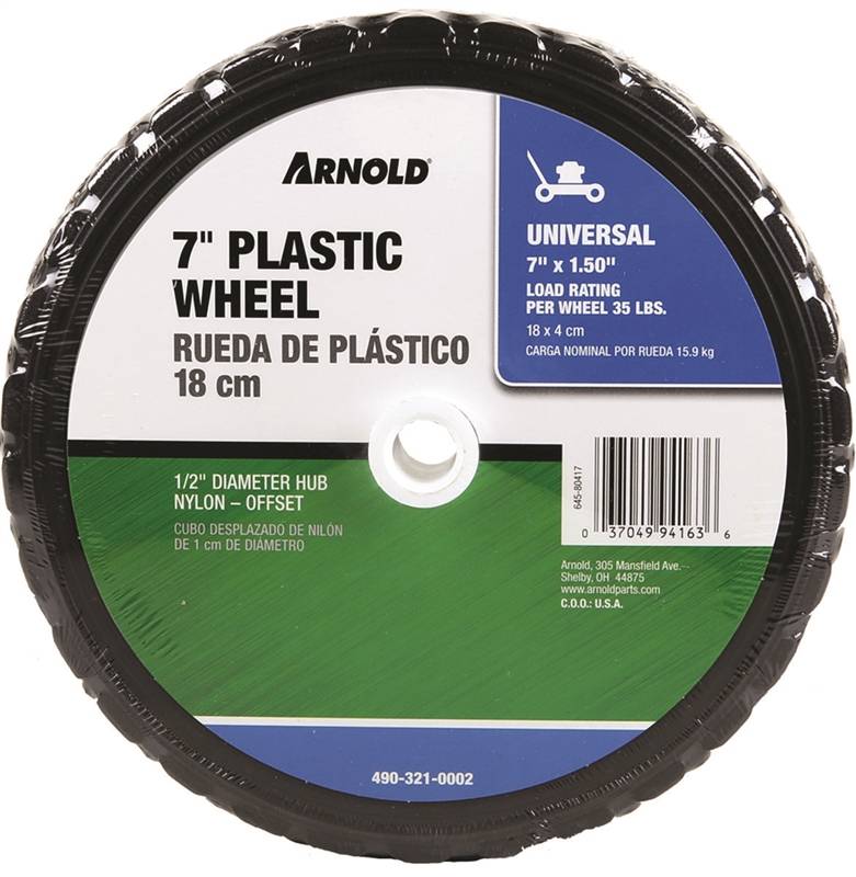 Arnold 490-321-0002 Diamond Tread Wheel 7 X 1-1/2 in 50 LB Load Capacity Steel for sale online 