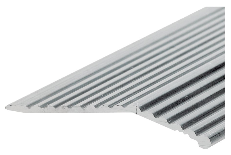 Frost King H1591FS3 Fluted Carpet Bar, 36 in L x 2 in W, Aluminum, Silver.