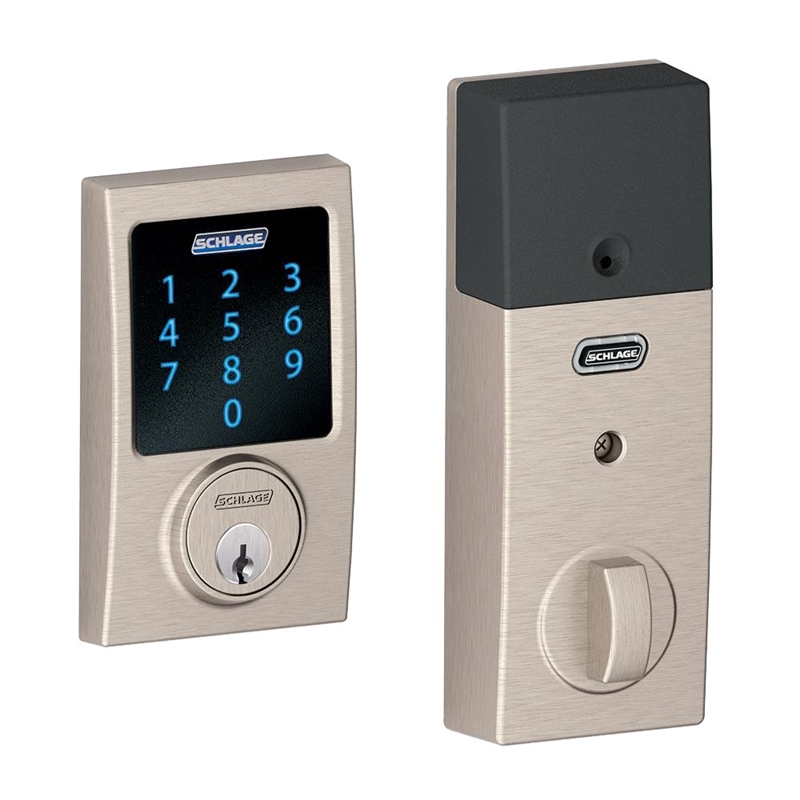 Schlage BE469NXVCAM619 Camelot Touchscreen Deadbolt Satin Nickel