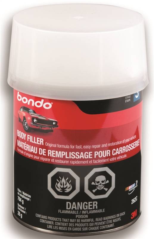 Bondo 262 C Body Filler, 1 qt Can, Paste, Pungent Organic