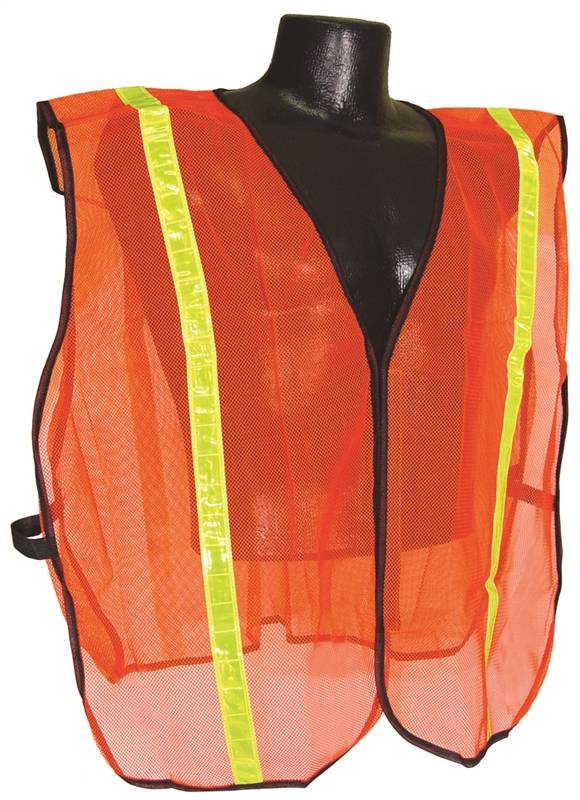 3M TEKK Protection 94617-80030T Reflective Safety Vest, One-Size, Fabric,  Fluorescent Yellow