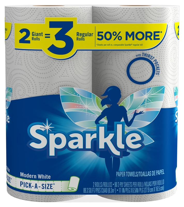 Sparkle 21922 Paper Towel, 11 in L, 6-1/2 in W.