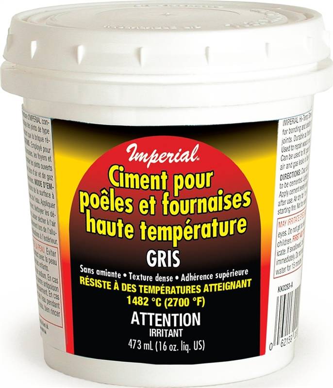 Imperial KK0283-A High Temperature Stove and Furnace Cement, 473 ml