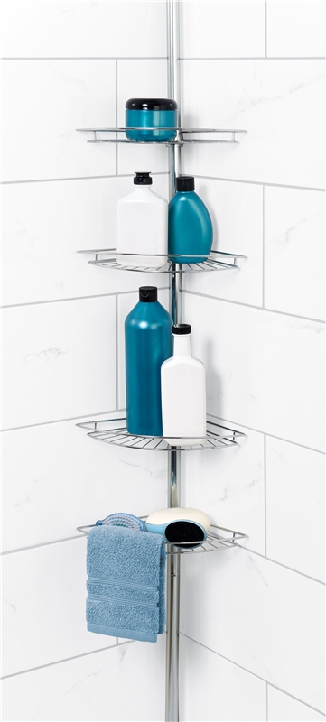Zenna Home Bathroom Organizer Shower Caddy or Storage for Kitchen