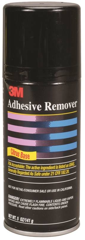 3M 6040 Flammable Adhesive Remover, 5 oz, Can, Clear/Pale Yellow, Sweet,  Liquid Aerosol