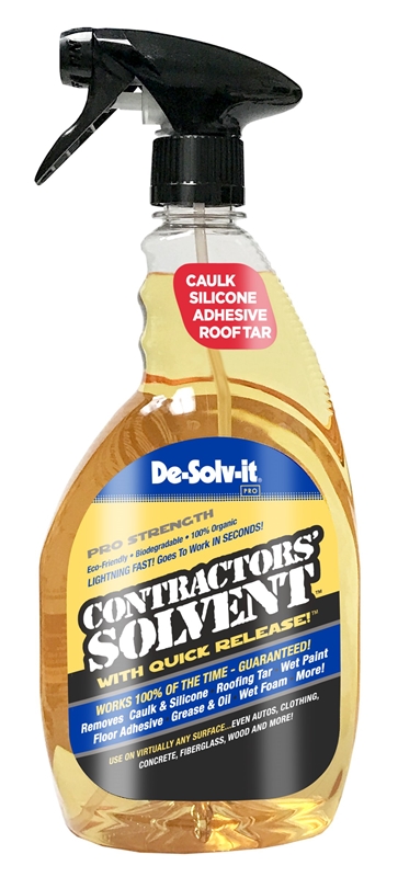 De-Solv-it PRO Contractors Solvent removes silicone, caulk, floor adhesive,  roofing cement and more — De-Solv-it®: Solve it with De-Solv-it®