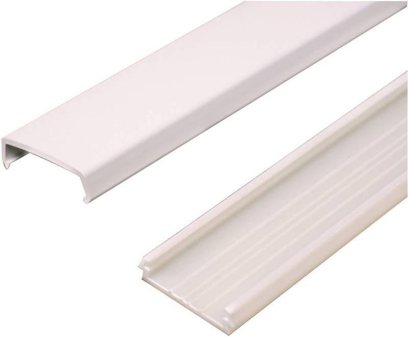 Wiremold Non-Metallic PVC Raceway 5 ft. Wire Channel, White (10 Pack)