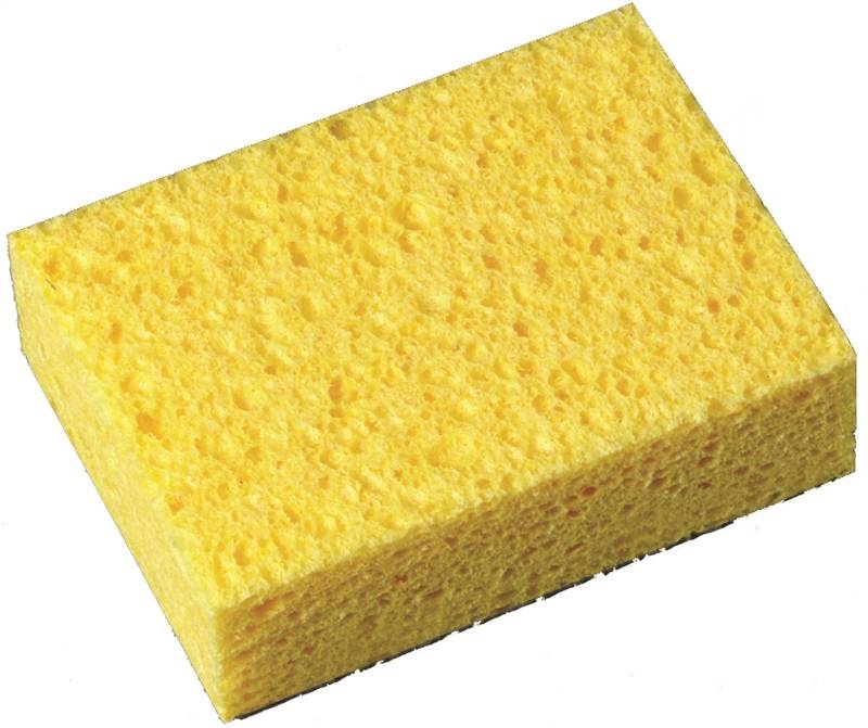 3m 7449 T Heavy Duty Sponge Large 6 In L X 4 1 4 In W 1 6 In T Cellulose Yellow