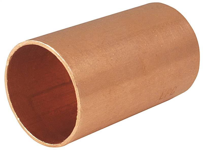 Bag of 25 3/4" Copper Coupling with Rolled Stop CxC