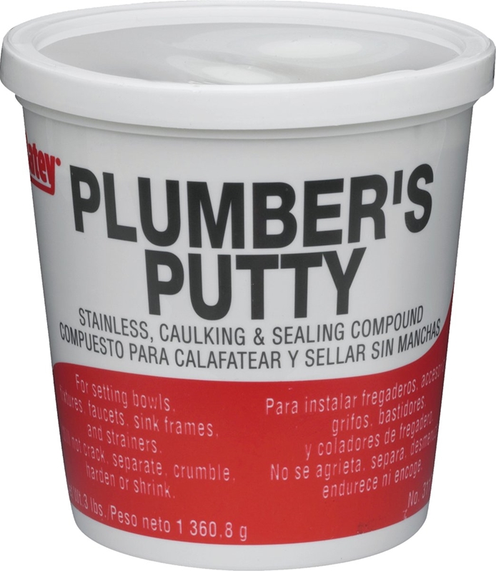 Oatey 31166 Plumbers Putty, 14 oz, Plastic Container, Off
