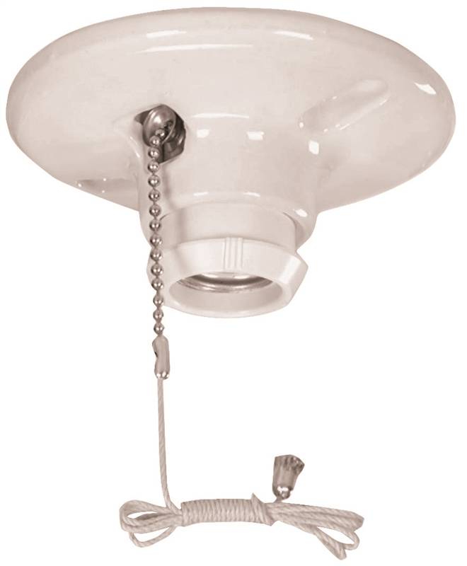 EATON 659-SP Eagle Ceiling Receptacle Lamp holder Medium Base Porcelain White 660 W 