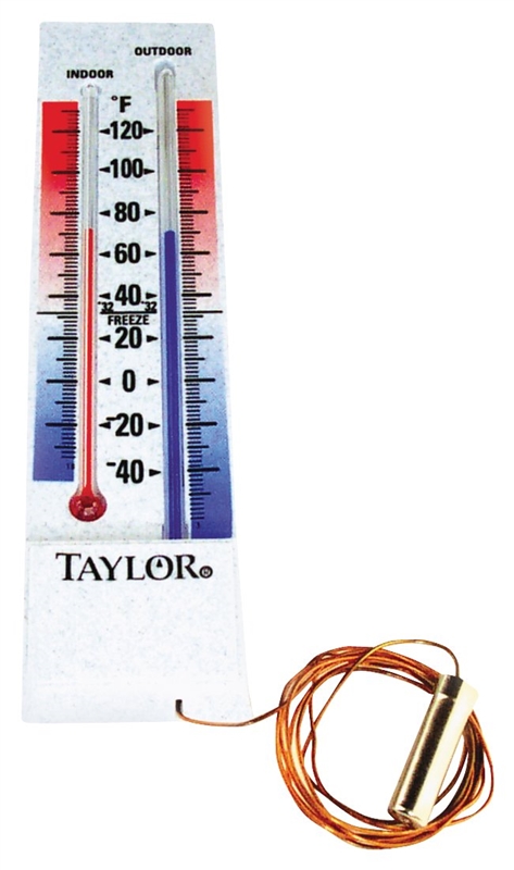 Analogue indoor-outdoor thermometer