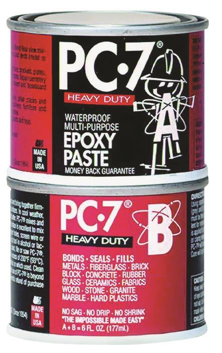 Protective Coating PC-7 0.5LB. Epoxy Adhesive, Gray, Paste, 0.5 lb, Jar