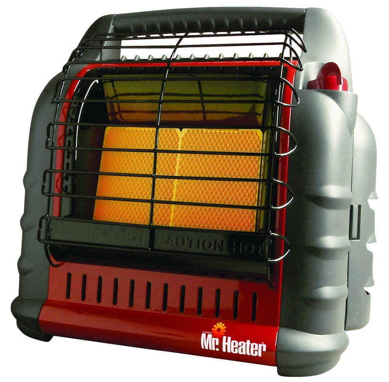 Mr. Heater Big Buddy F274805 Portable Heater, or 20 lb Fuel Tank,  Propane, 4000 to 18,000 Btu/hr BTU, Red