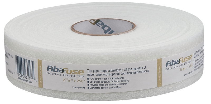 TAPE FIBAFUSE PAPERLESS 250FT - Case of 10