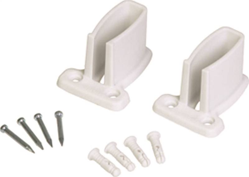 White Closetmaid 6610 Wall Clips With Pre-Loaded Pins 