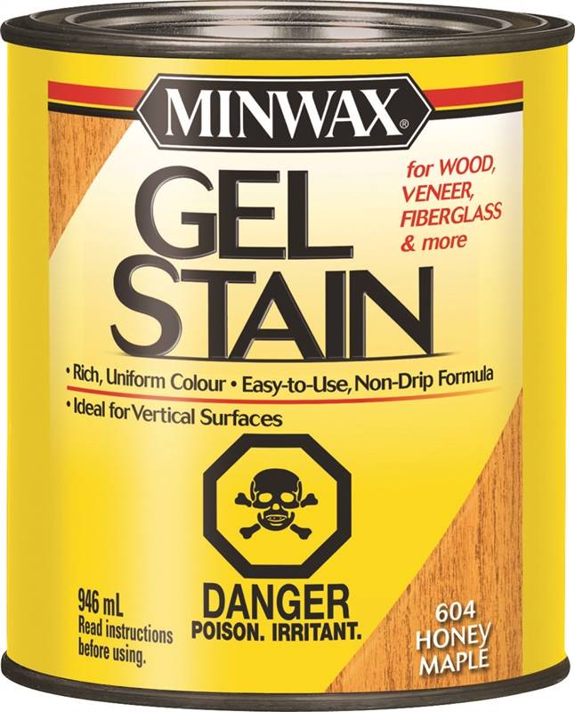 Minwax 26043 Non Drip Gel Stain 946 Ml Honey Maple Liquid