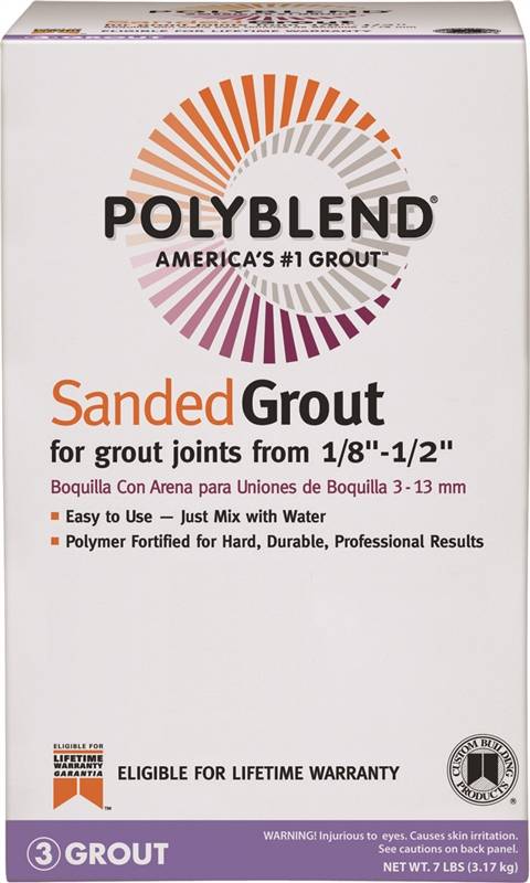 22574 GROUT SANDED PWDR CHARCOAL 7LB