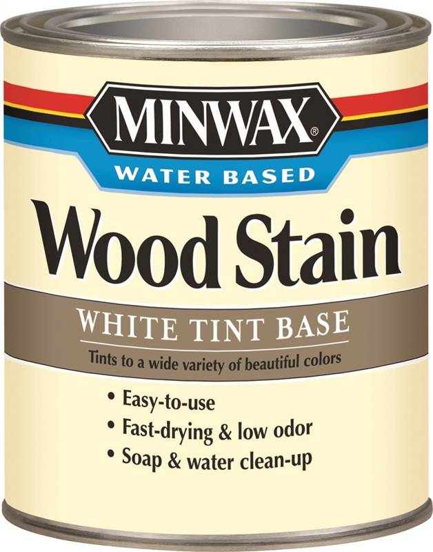 Minwax 61806 Water Based Wood Stain 1 QT Can 100 Sq-ft White Tint Base for sale online 