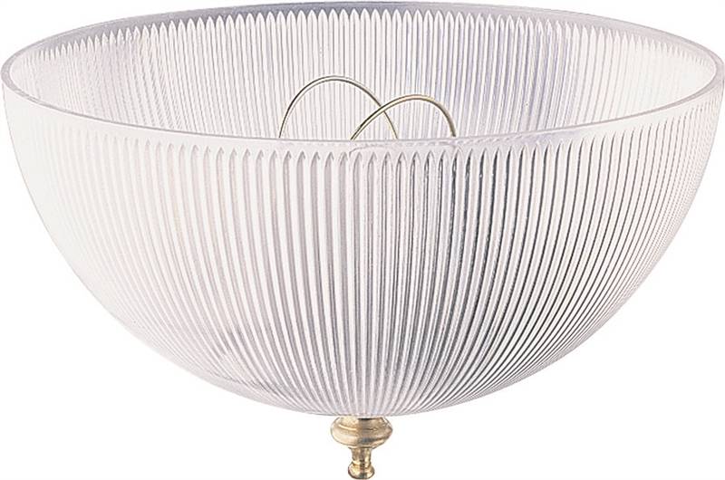 Westinghouse LAMP SHADE 8" Clip-On White Acrylic Prismatic Dome 1 pk 4" H 81493 