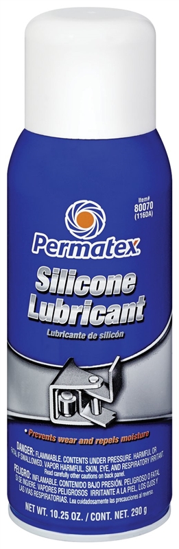Permatex 80070 Silicone Spray Lubricant, 10.25 oz. net Aerosol Can