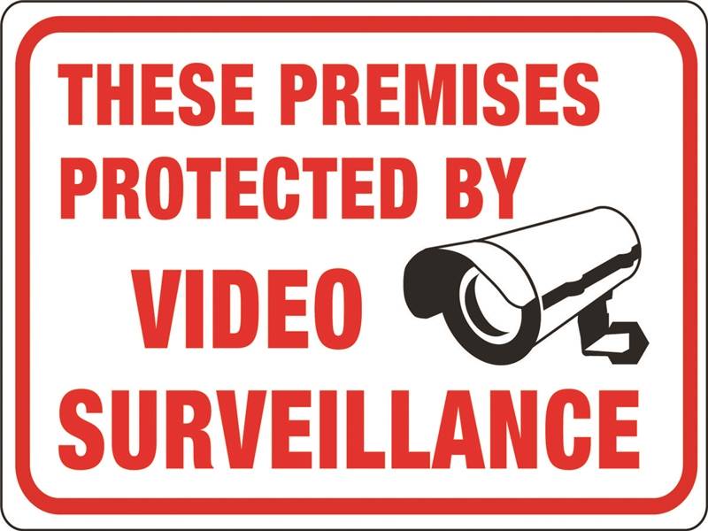 Sign Protected By Video Surve Case of 10