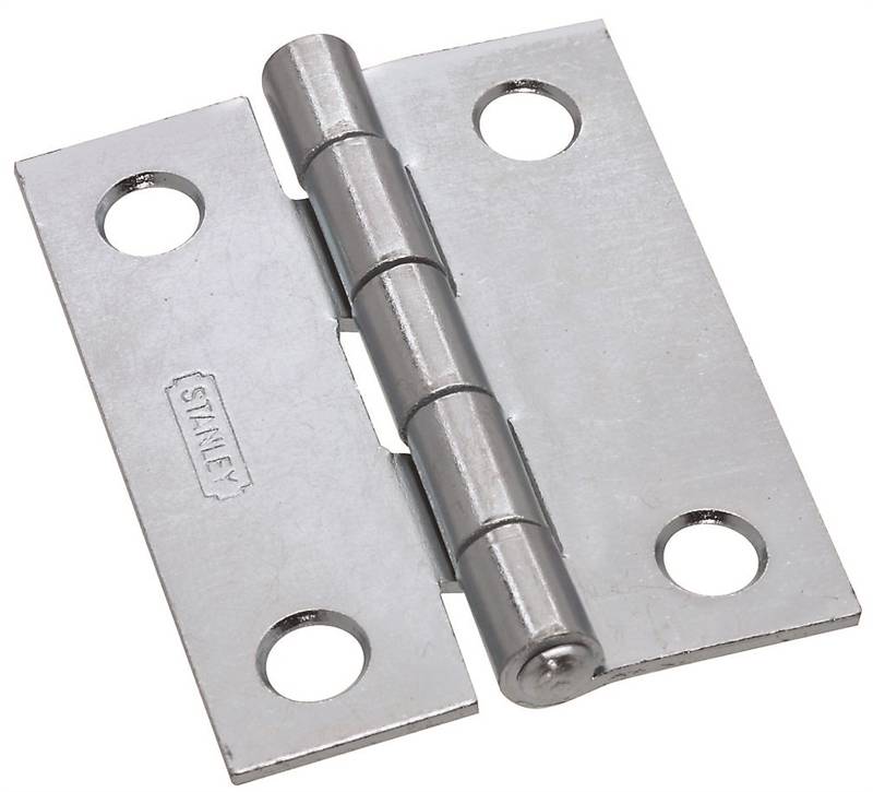 Stanley 113500 Narrow Utility Hinge, 6 Hole, 2 in L, Steel