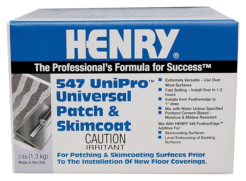 Henry 12367 Unipro Universal Floor Underlayment 3 Lb Box Gray Powder