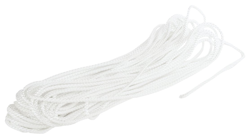 Wellington 15634 Rope 1/8 in Dia 48 FT L #4 36 LB Working Load Nylon White for sale online 