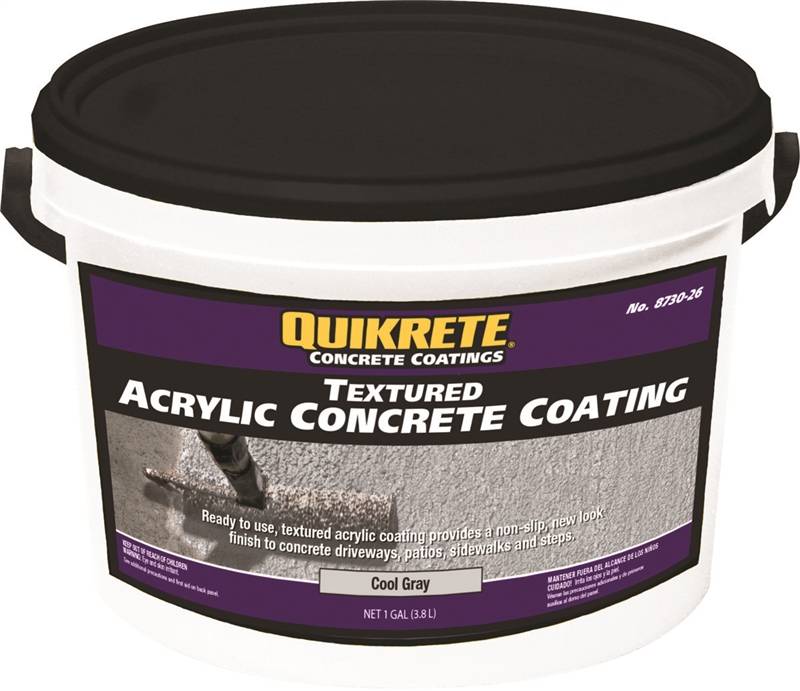 Quikrete 873026 NonSlip Acrylic Concrete Coating, 1 gal