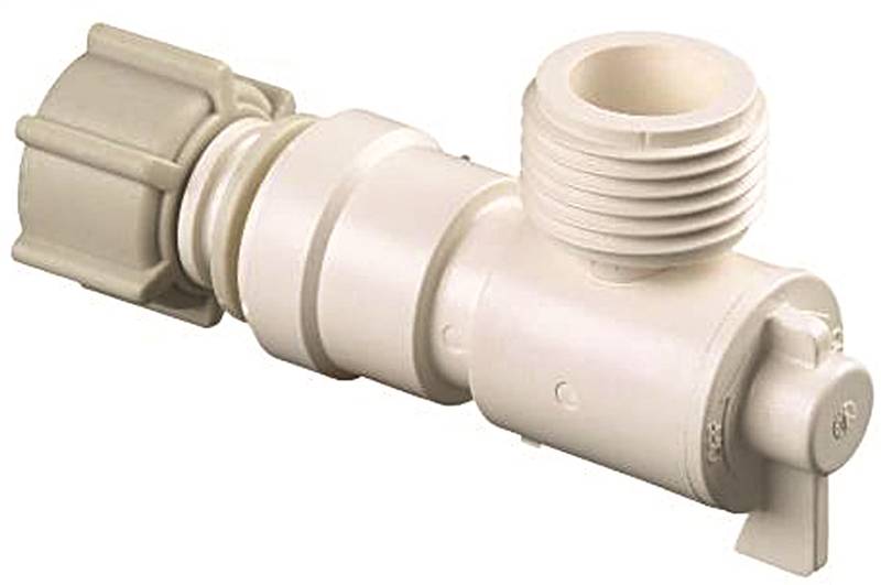 Watts P-682 Quick Connect Garden Hose Angle Valve, 1/2 x 3/4 in, FIP x