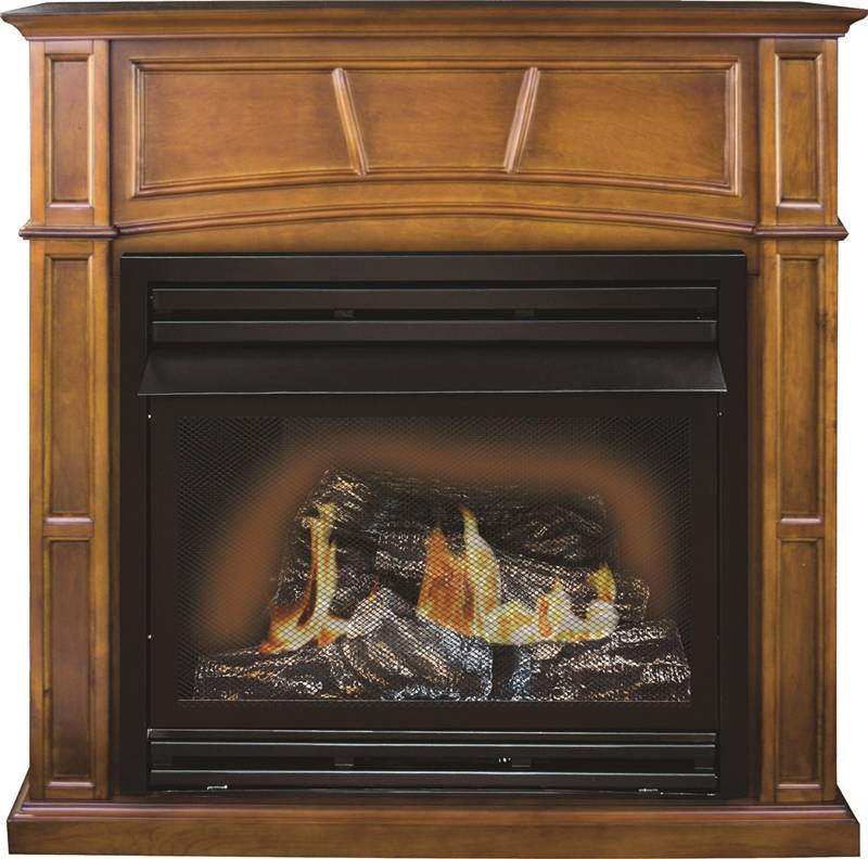 Kozy World GFD3280R Gas Fireplace, 32000 BTU, 1350 sqft, Dual Fuel