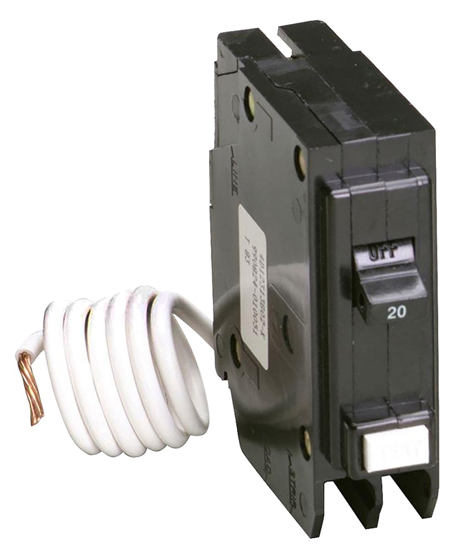 EATON BRP120GF Circuit Breaker, Type BR GFCI, 20 A, 1 Pole, 120/240 V