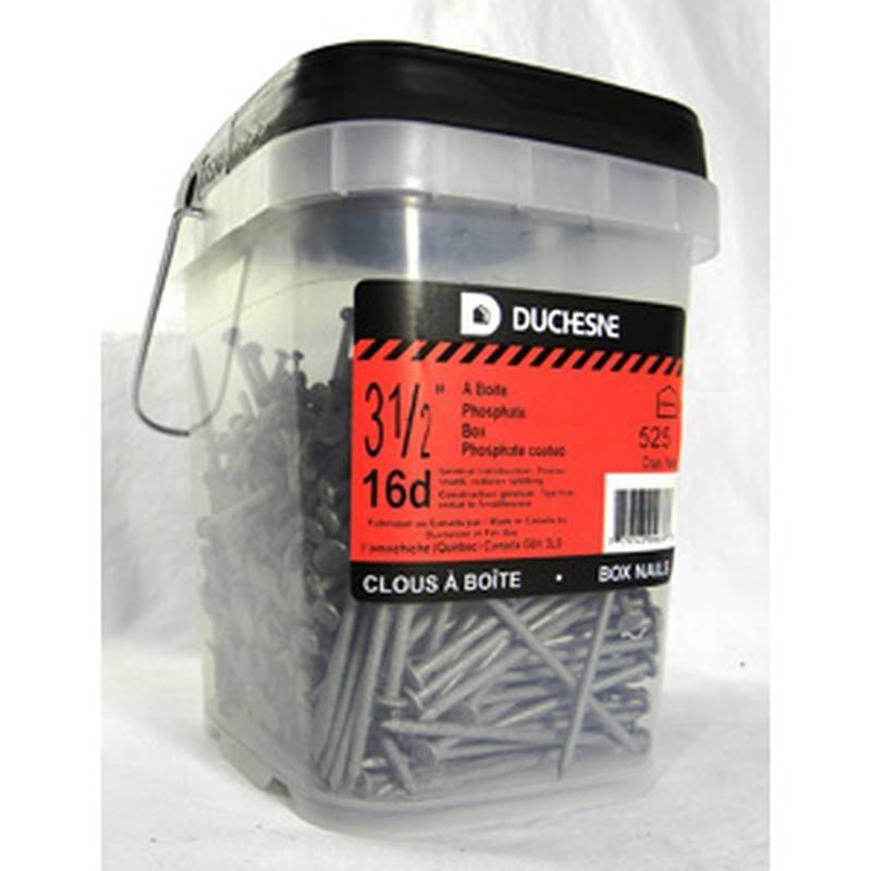 Duchesne 23232572 Box Nail, x 3-1/2 in, Phosphate Coated