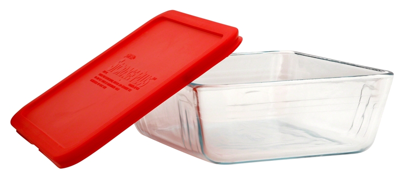 Pyrex 1075428 Food Storage Container with Lid, 4 cup Capacity