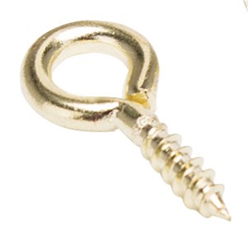 thumbnail image 2 of ProSource Safety Cup Hooks Steel Polished Brass Finish 3 Pack – New In Sealed Package 2 of 3