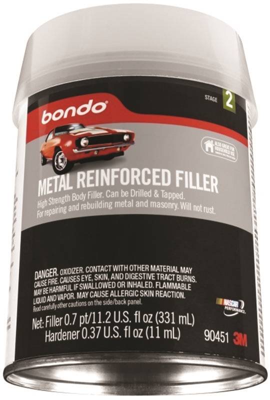Bondo 00277 Glass Reinforced Filler, 1.37 lb Can, Paste, Pungent Organic