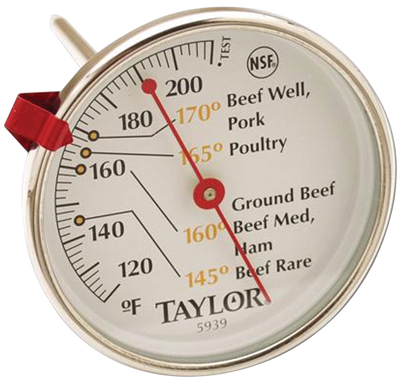 Taylor 3518N Probe Wire Thermometer, 32 to 392 Deg F, Digital, Lcd
