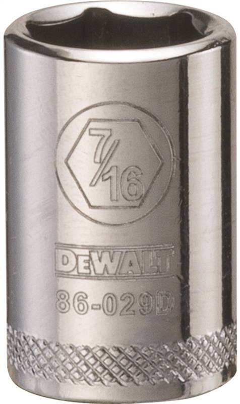 DeWalt DWMT86047OSP 6-point 1/4" Drive Deep Socket 3/8" SAE Hand Drive Socket 