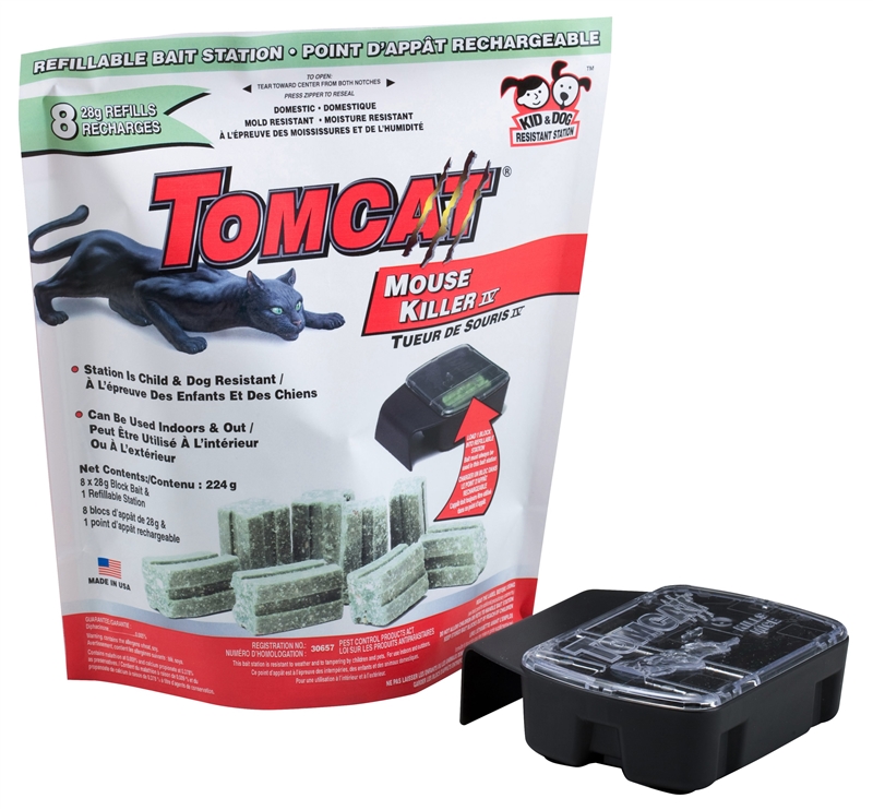 Tomcat 0365210 Refillable Mouse Killer/Bait Station