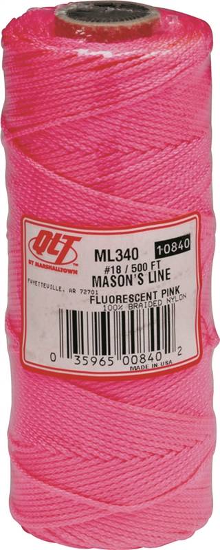 Marshalltown ML338 Premier Line Orange Braided Mason Line 500 Foot