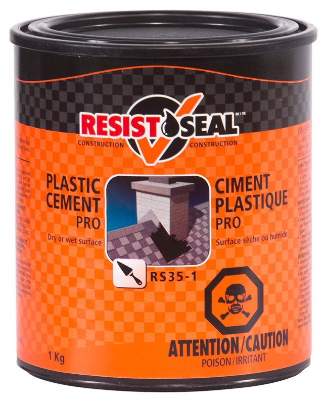 Buy Resistoseal 53016 Plastic Cement, Black, Liquid, 44 lb Black