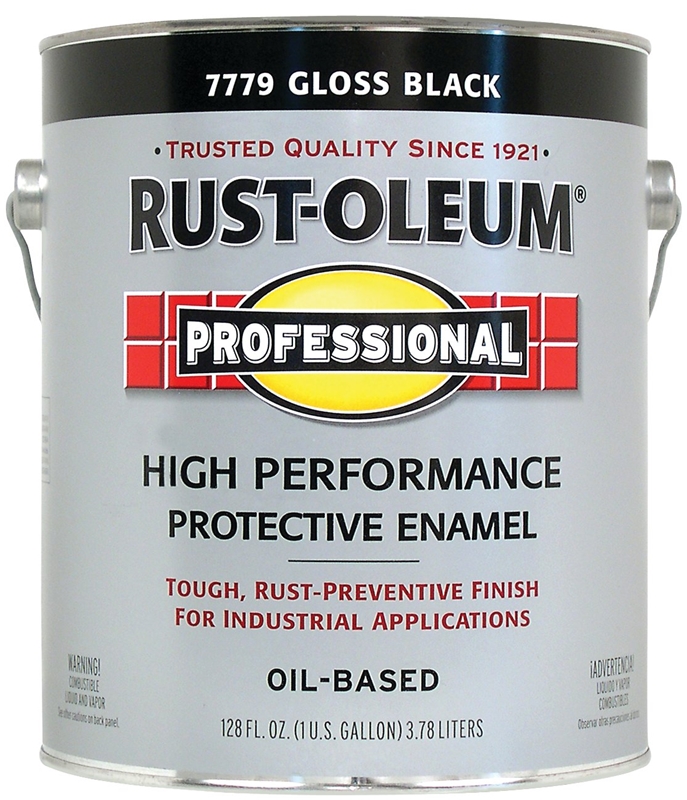 Rustoleum 7779402 High Performance Oil Based Rust Preventive Protective Enamel Paint Black - Rustoleum Oil Based Paint Gallon Colors
