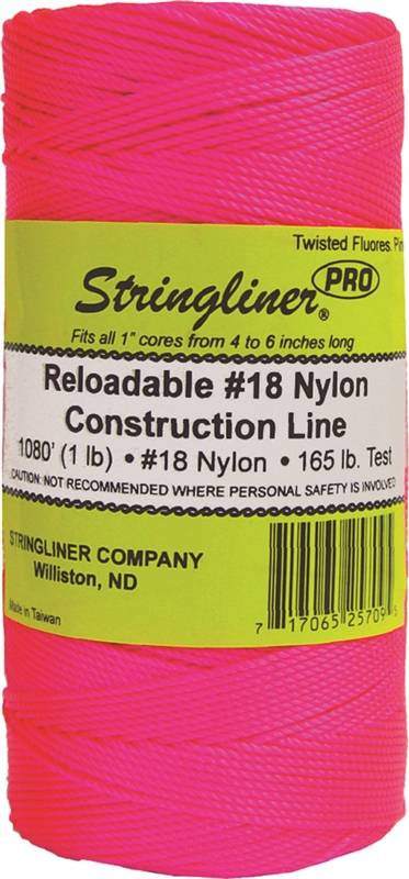 Stringliner Pro Series 35709 Construction Line, #18 Dia, 1080 ft L